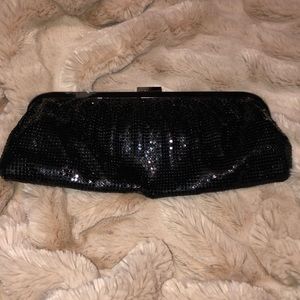 Express Chain Sequinned Clutch